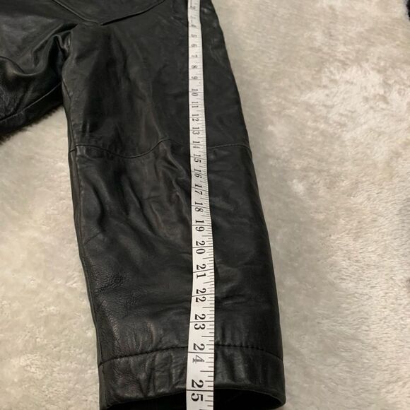 Claiborne Mens Black Button Down Leather Lamb skin Jacket Y2K Sz XXL Thinsulate - Picture 5 of 10